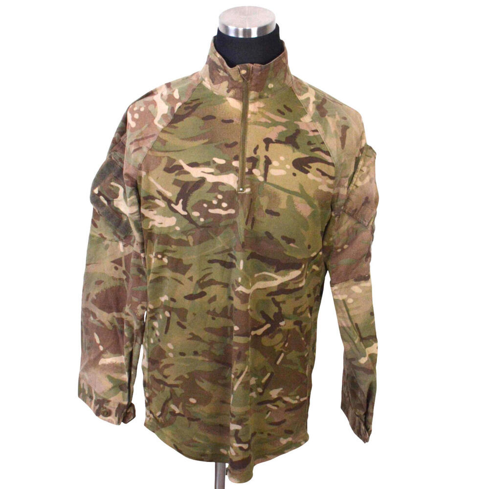British Army Combat Shirt UBACS 180/100 Large MTP Camo Green Beige Zip